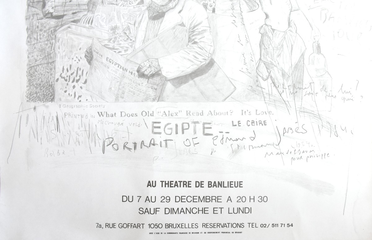 Stéphane Mandelbaum (1961–1986) The Book: The Desert, 1984 - Original Exhibition Poster -photo-3