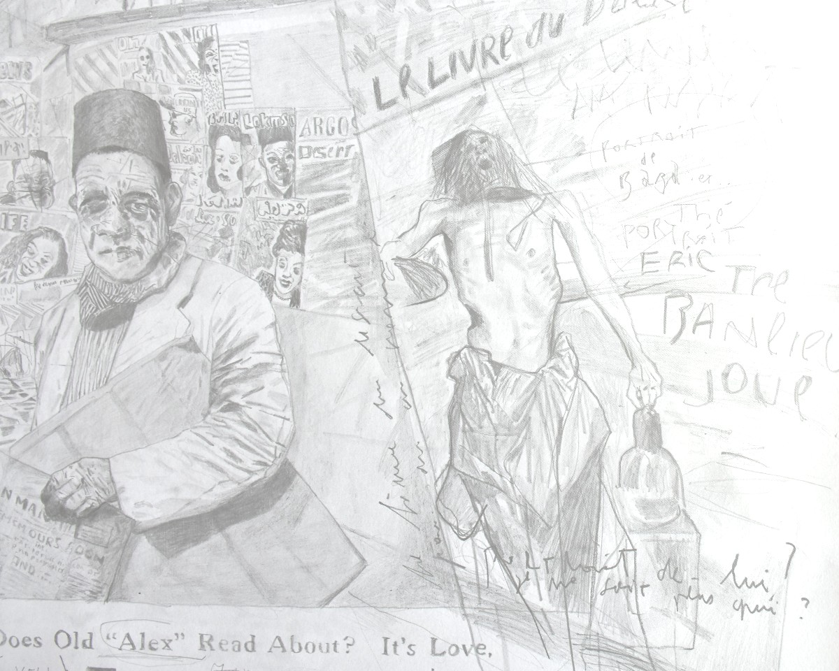 Stéphane Mandelbaum (1961–1986) The Book: The Desert, 1984 - Original Exhibition Poster -photo-2