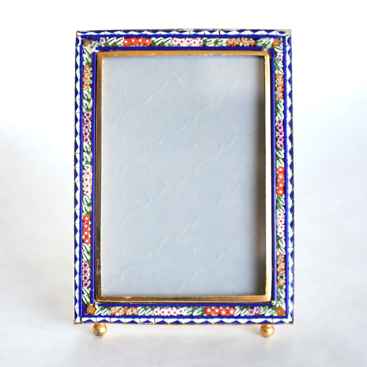 Photo Frame In Floral Micromosaic – Venetian Work