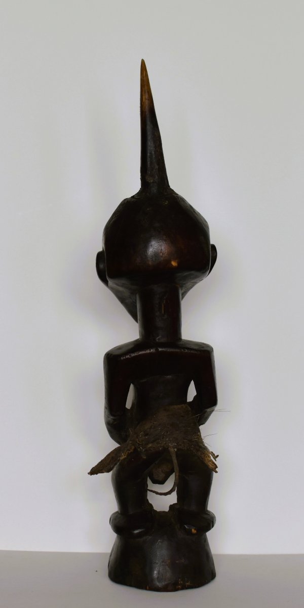 Ancient Songye Nkishi Fetish - Female Power Figure - Congo Drc-photo-4