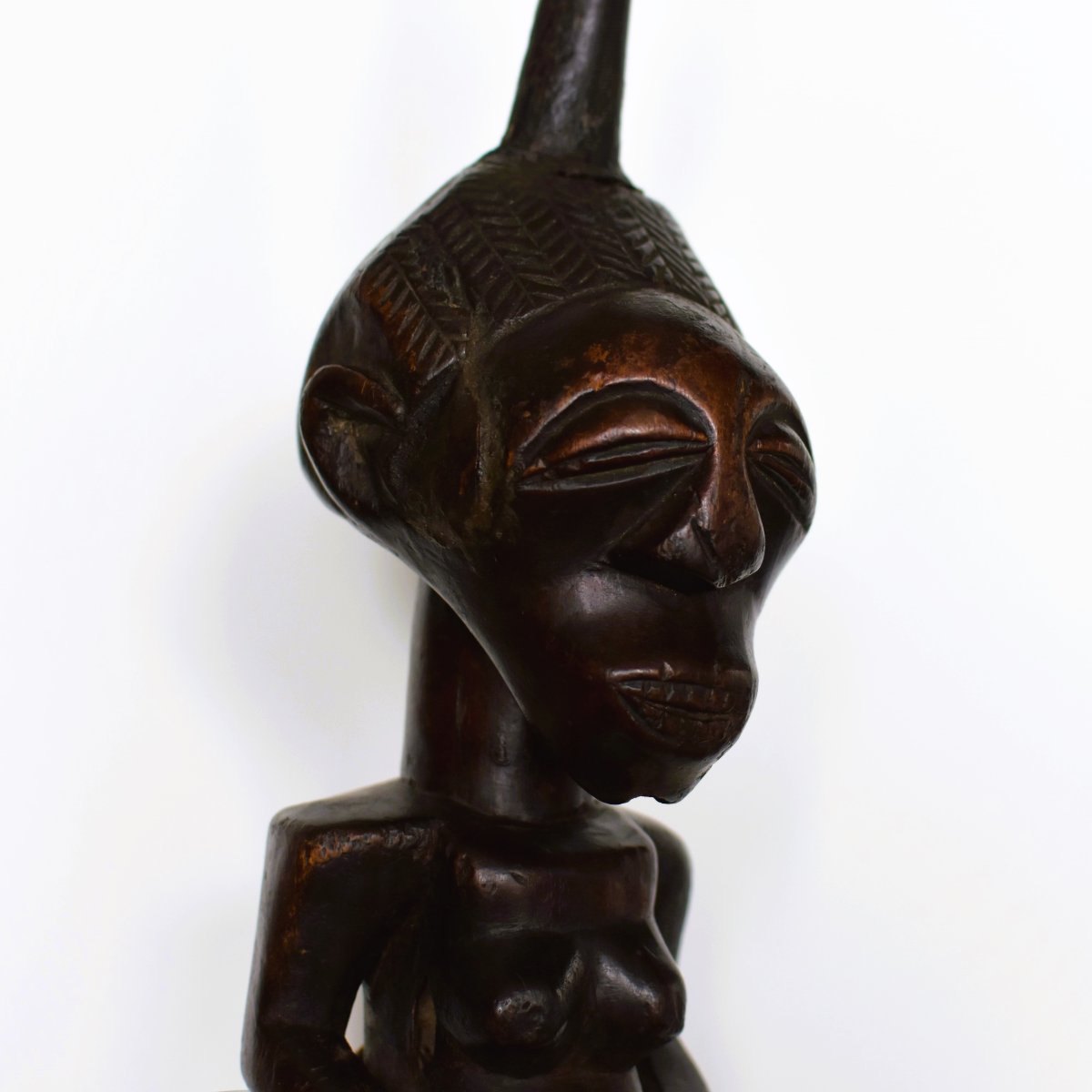 Ancient Songye Nkishi Fetish - Female Power Figure - Congo Drc