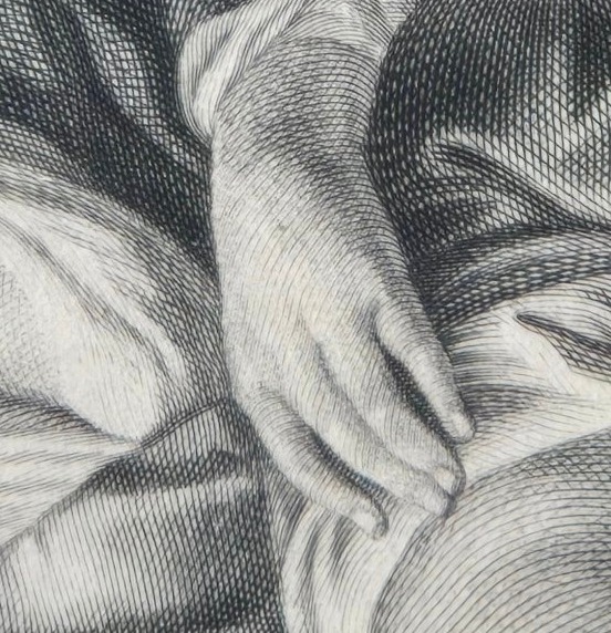 Le Roy de la Fève, d’après Jacob Jordaens – Gravure tirage Chalcographie Royale de Belgique-photo-4
