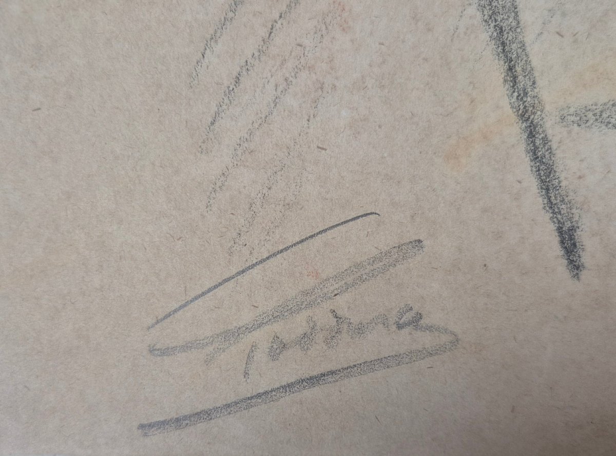 Anarchist Drawing Dated 1893 – “long Live Anarchy, Down Property Owners!” 19th Century Charcoal-photo-3