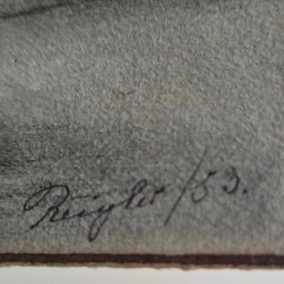 Alphonse Reigler – La Géronstère In Spa – Drawing Signed And Dated 1883-photo-3