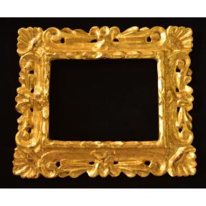 Baroque Frame In Carved And Gilded Wood With Gold Leaf