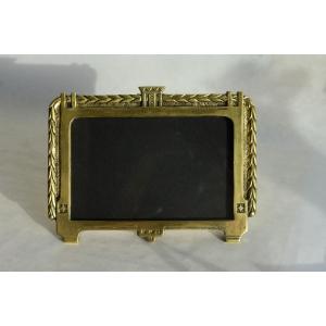 Cadre photo de table en laiton – Art Déco, vers 1930