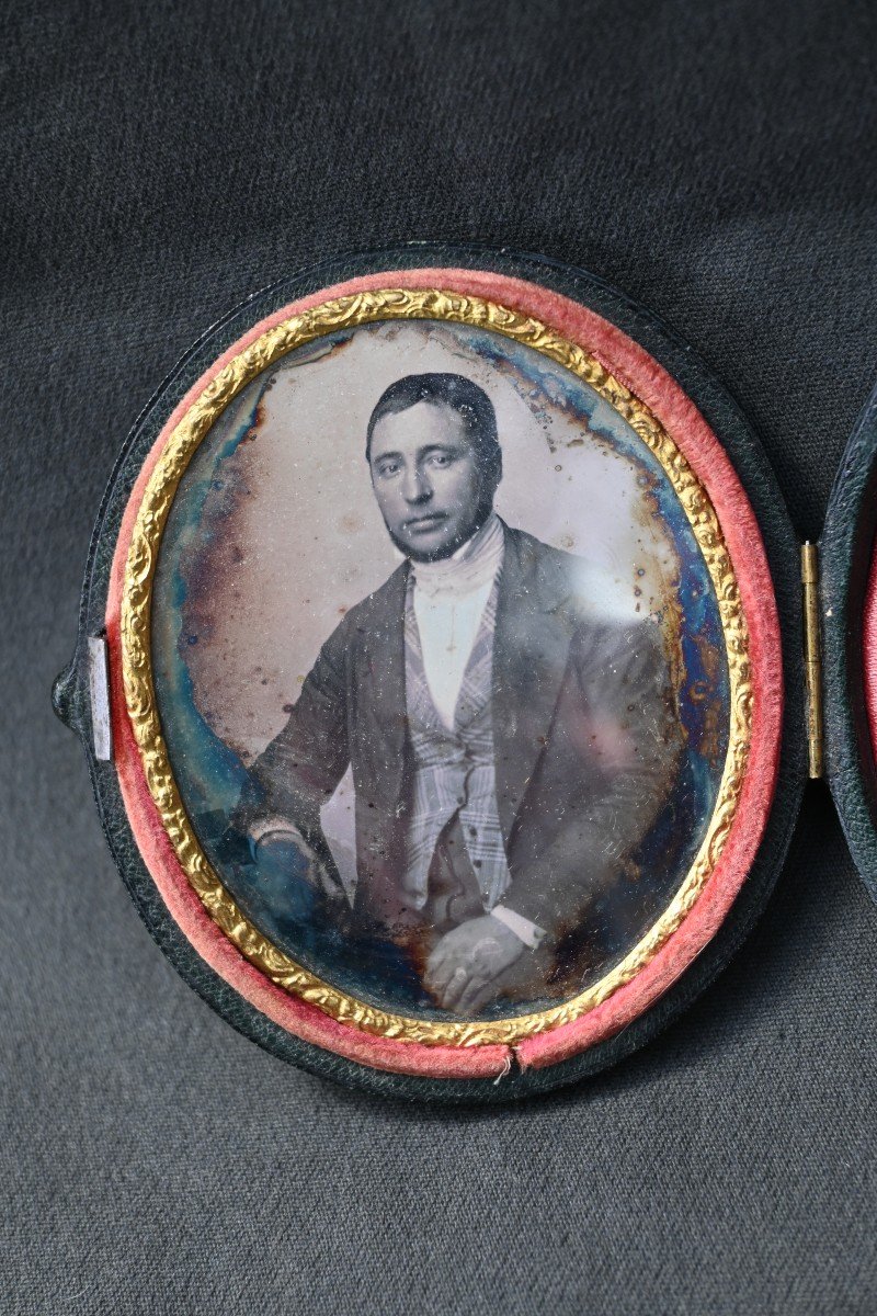 Daguerreotype Framed In Pocket Box