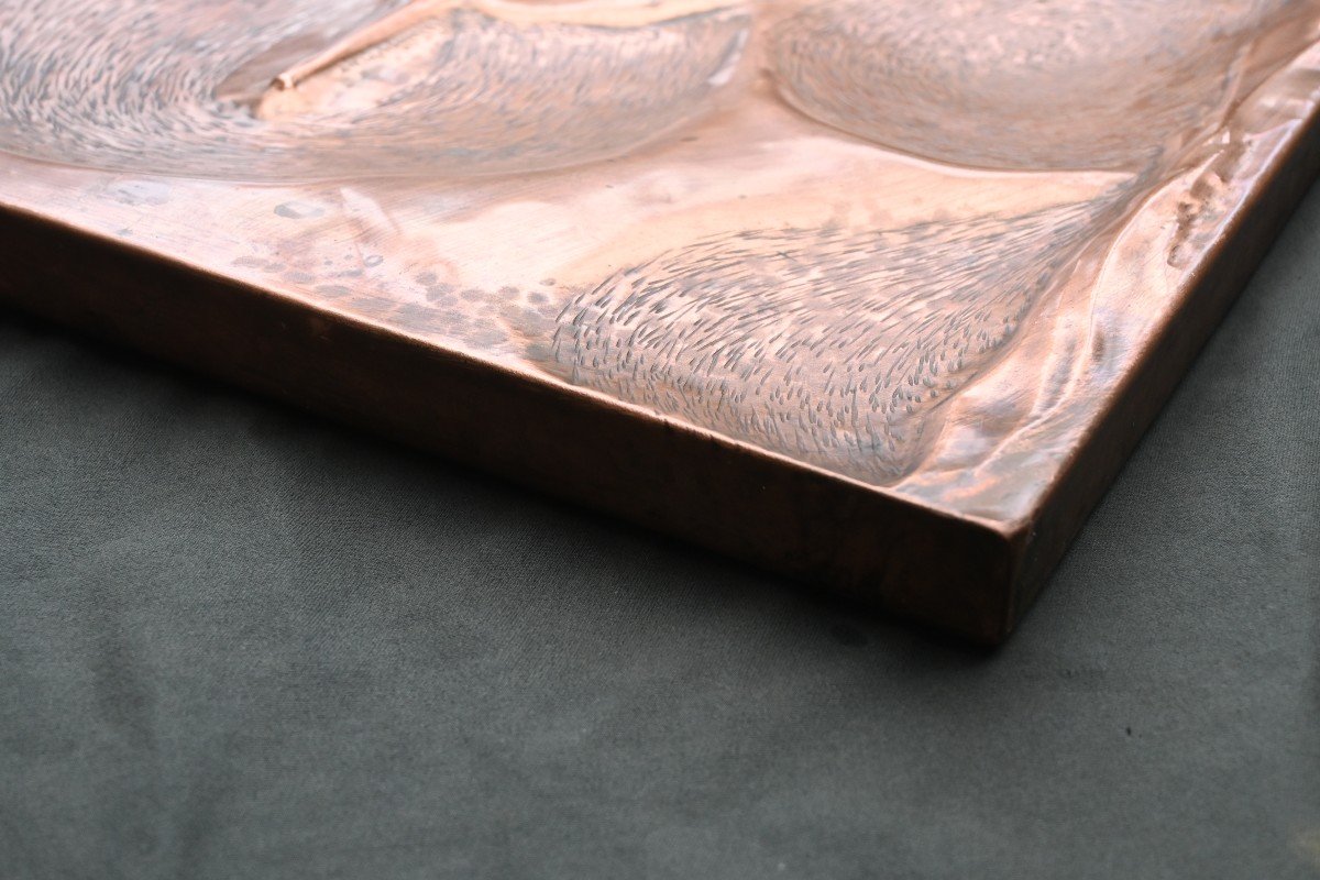 Italian Copper Wall Panel From Studio Cellini, 1950s-photo-1