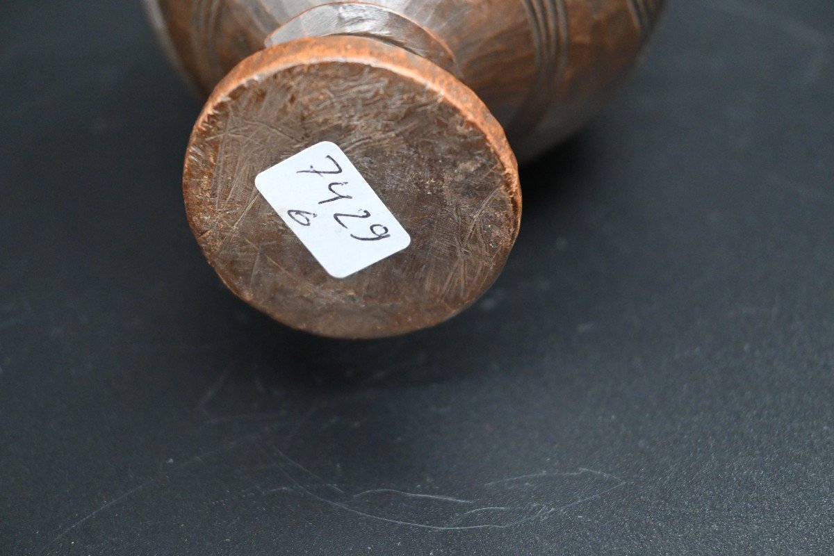 African Wooden Cup Kingdom Of Kuba, Dr Congo-photo-2
