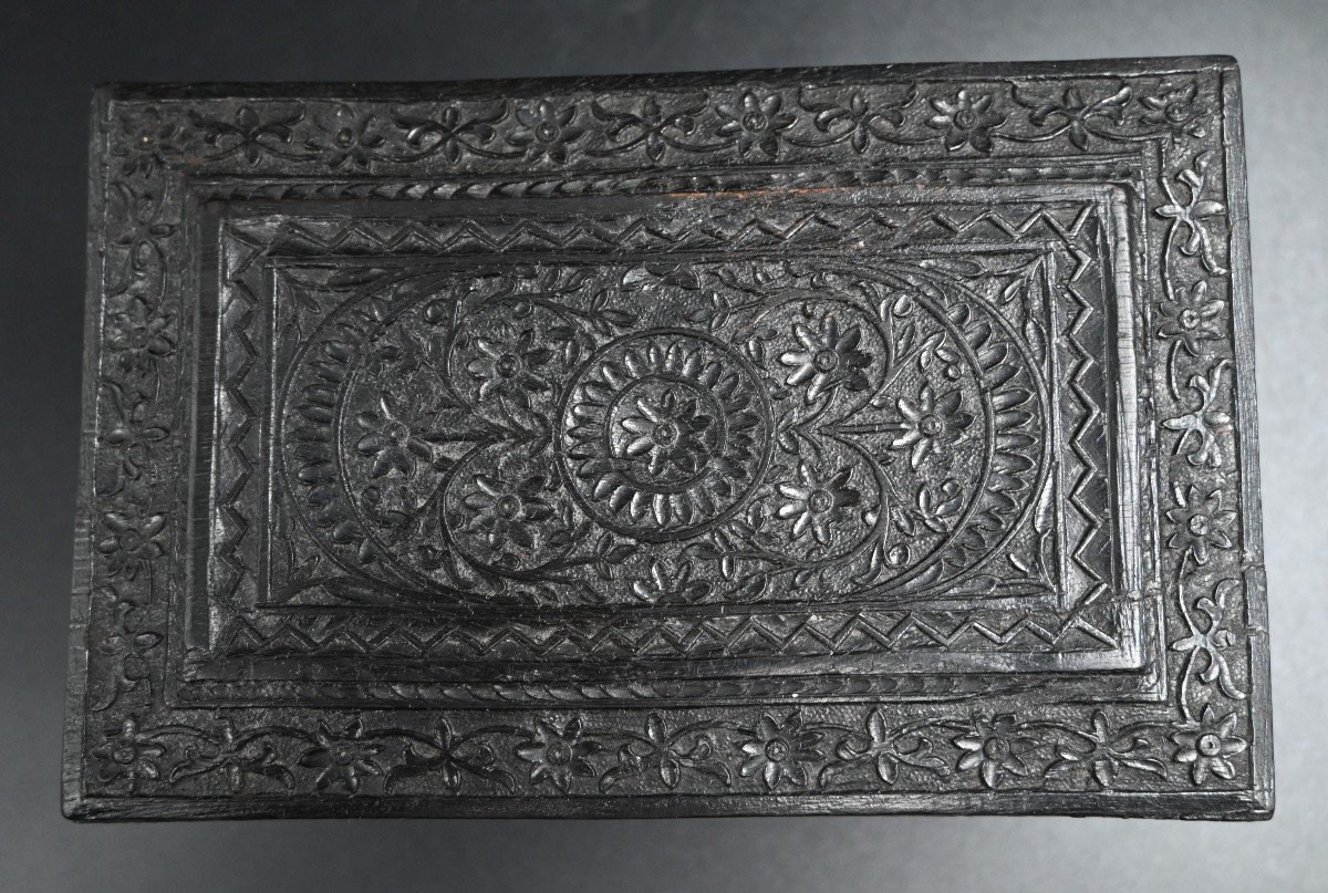 Box, Anglo-indian Box From Vizagapatam In Ebony-photo-2