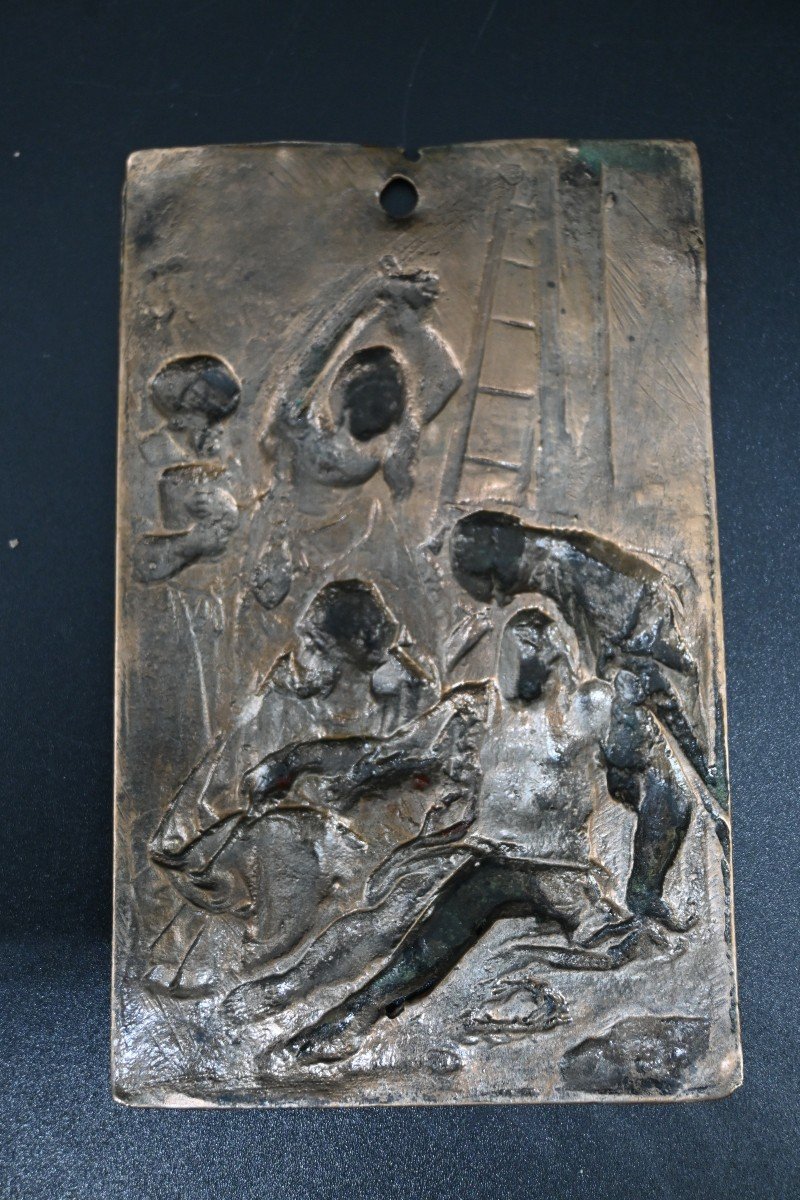 Seventeenth Century Bronze Plaque-photo-4