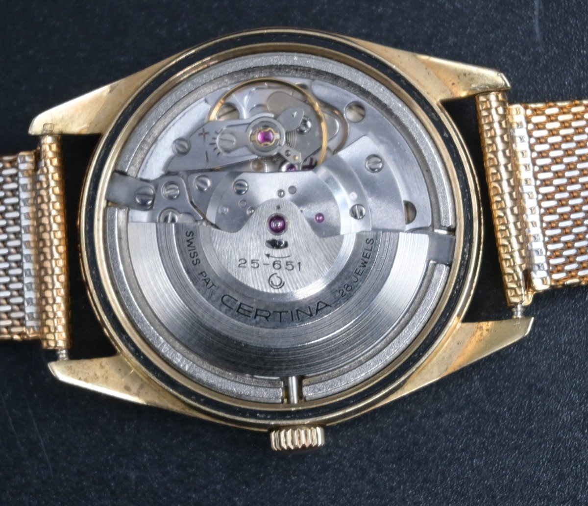 Montre Bracelet  Certina En Or 18 carats, Automatique,vintage-photo-4