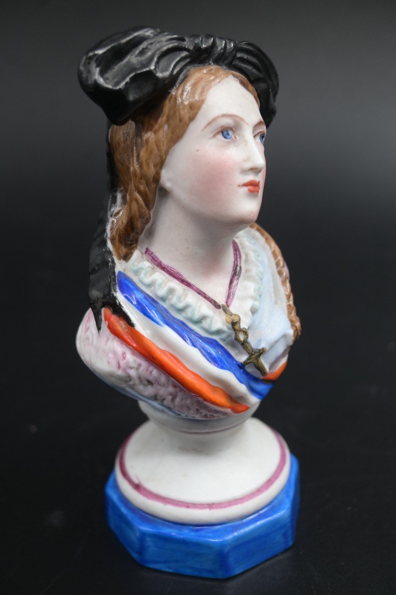 "the Amazons Of The Revolution" 2 Porcelain Busts, French History-photo-2