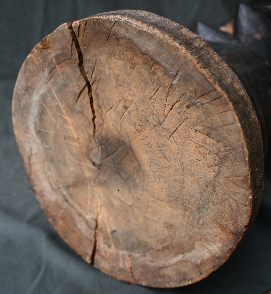 Caryatid Seat, Zombo Stool / Yaka Rd Congo Early 20th Century-photo-5