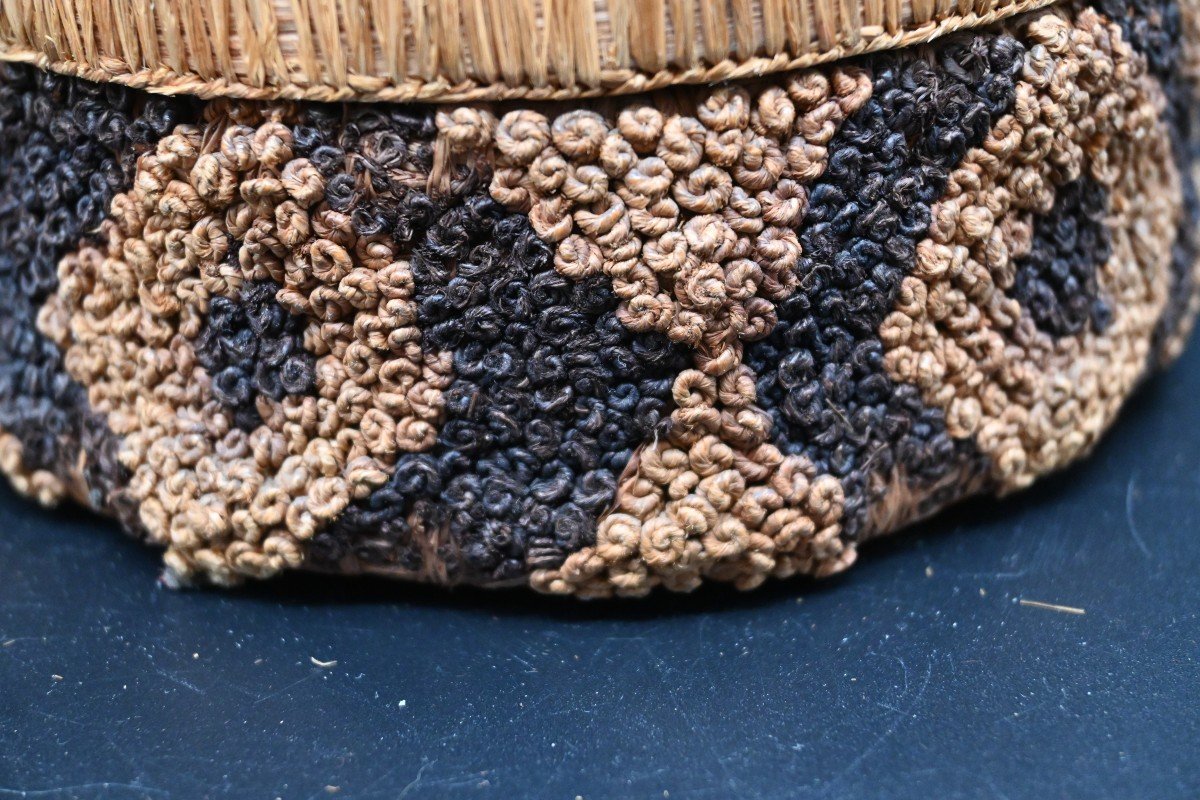 Rare Panier Kuba Bushongo, Rd Congo-photo-1