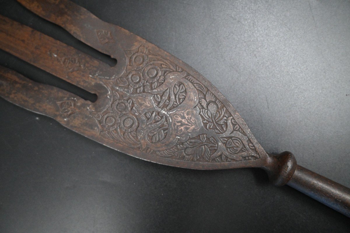 Lance Au Trident Indo-persan, Période Qajar-photo-2