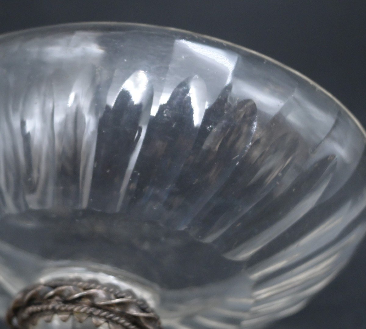 Cup On Foot In Cut Rock Crystal-photo-1