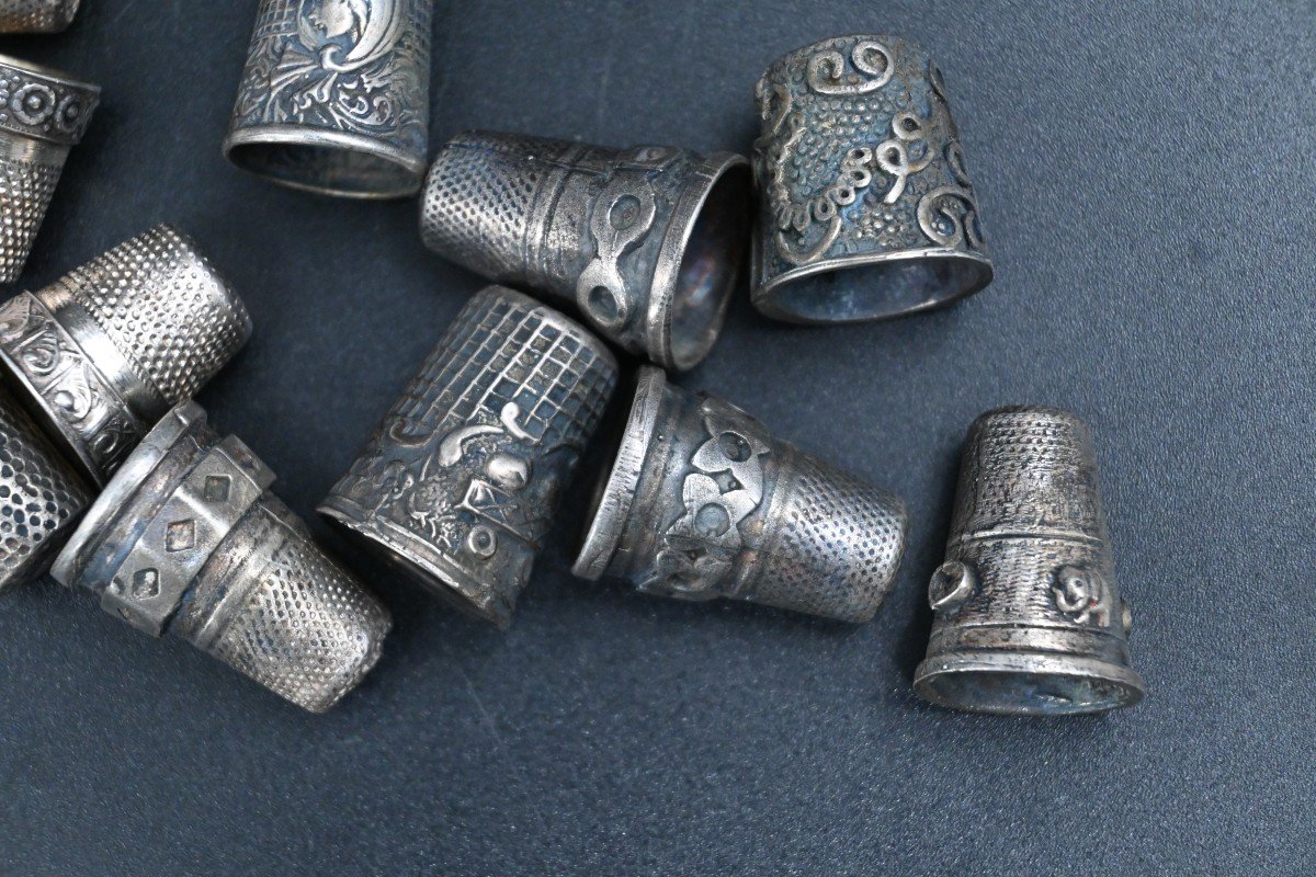 Lot De 4 Dés à Coudre En Aluminium - 18mm - Confortables Et Résistants - Pour Couture Et Quilting