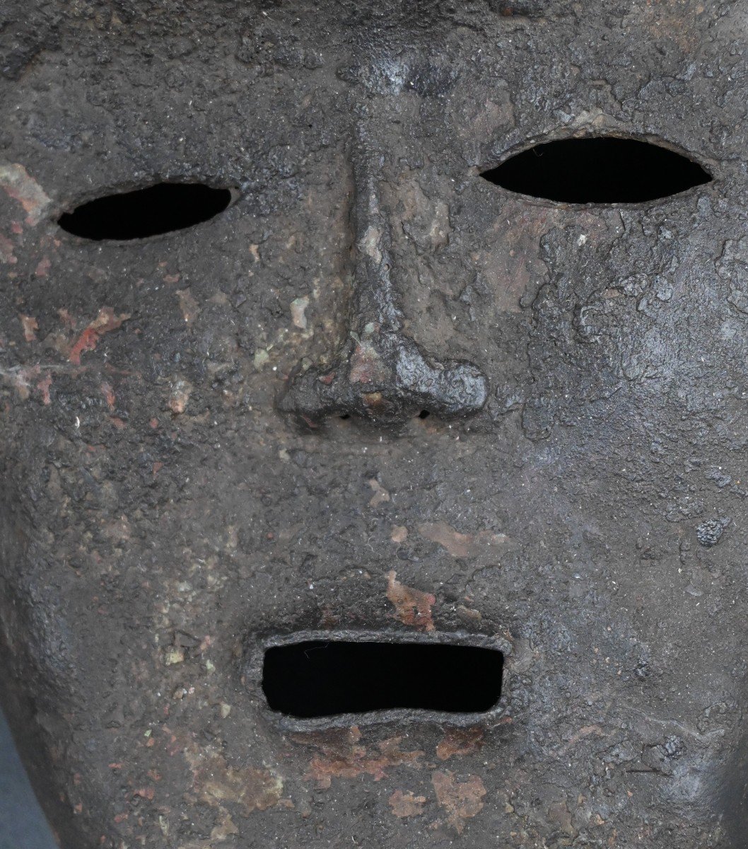Copper Mask From The Dinga / Ding Tribe, Dr Congo-photo-2