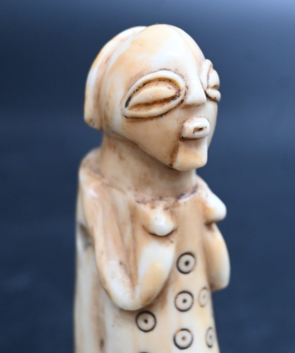 Pendentif Buste Anthropomorphe, Rd Congo, Luba, Fin 19ème-photo-3