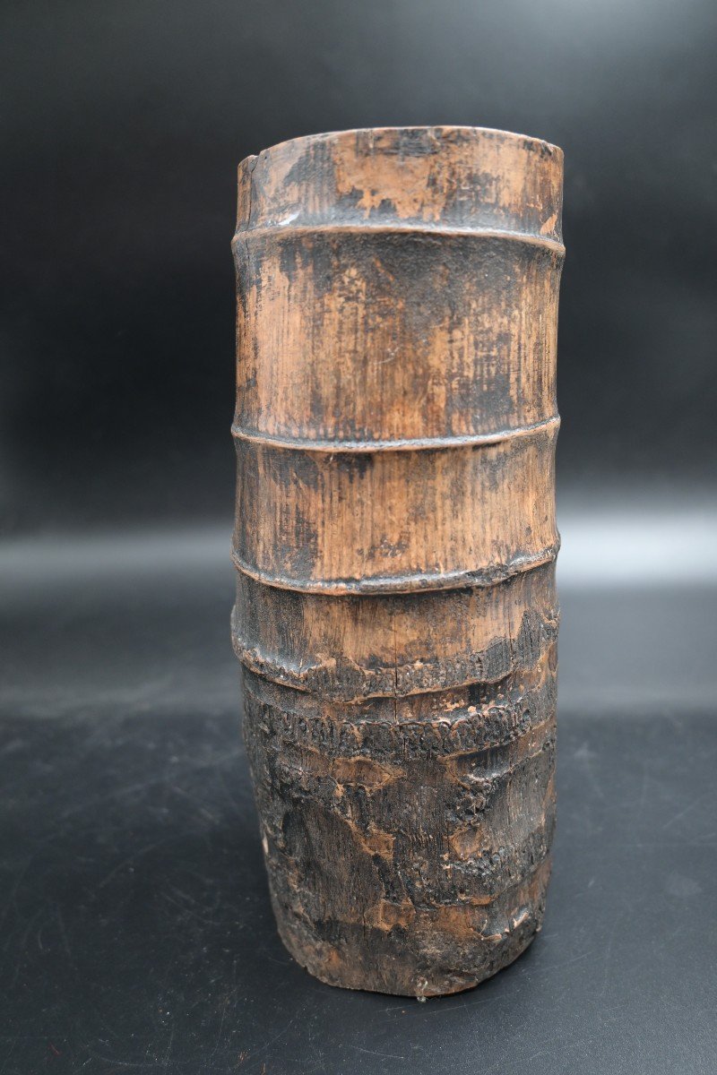 China Bamboo Brush Pot, Qing Period 19th Century-photo-3