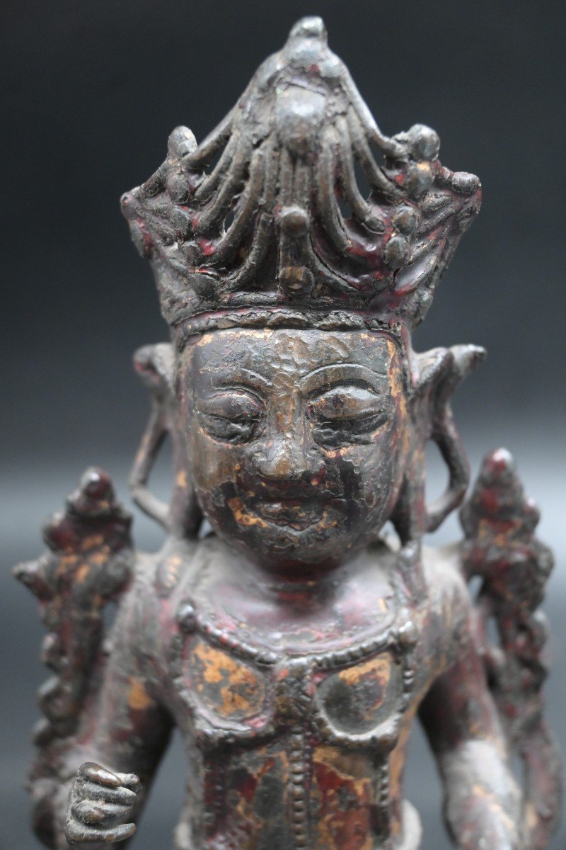 Seated Buddha In Bronze, Ming Period, China - 17th Century-photo-2