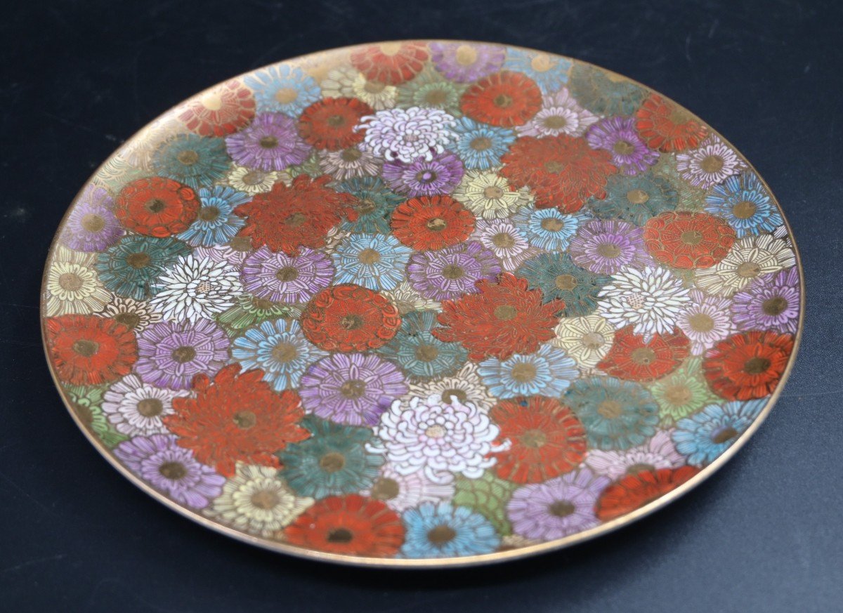 Rare High Quality Hand Painted Japanese Satsuma Plate-photo-3
