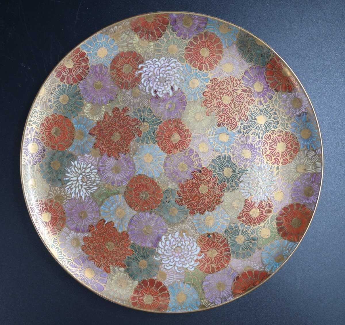 Rare High Quality Hand Painted Japanese Satsuma Plate