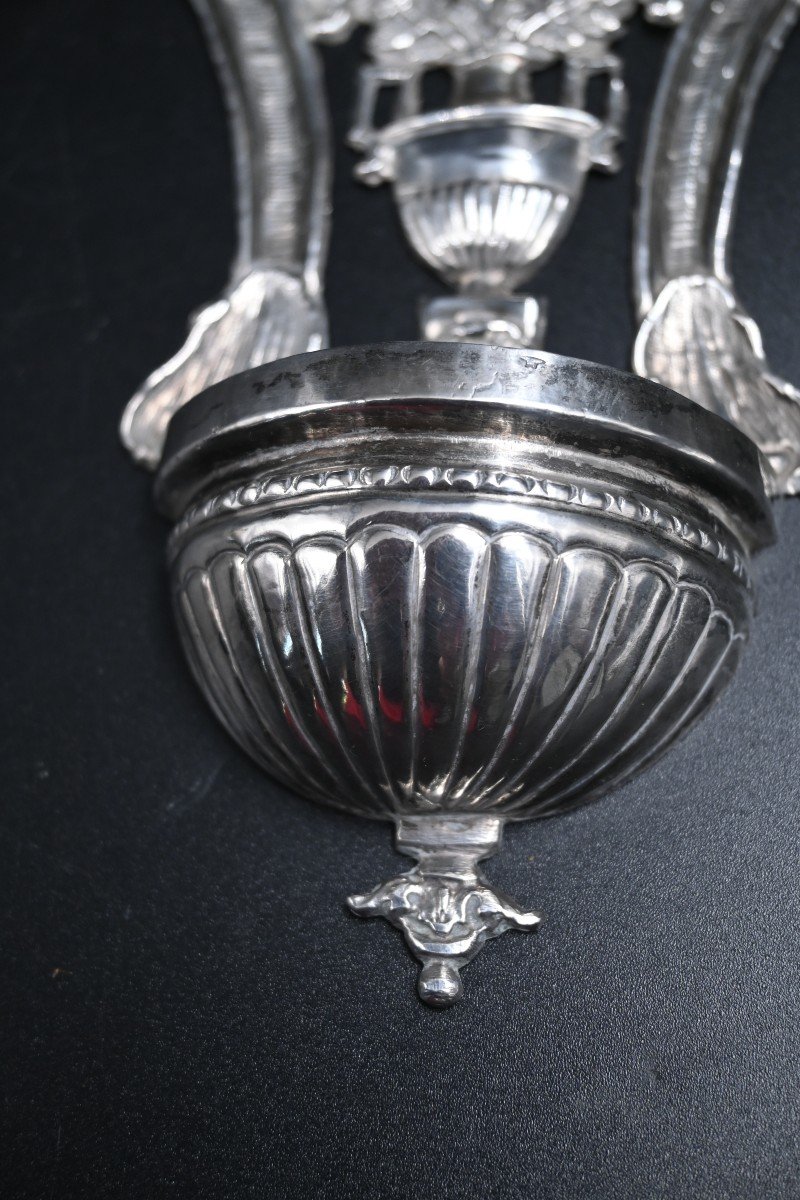 Stoup In Sterling Silver, 18th Century-photo-4