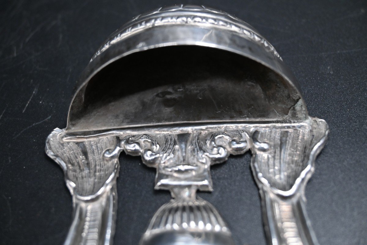 Stoup In Sterling Silver, 18th Century-photo-1