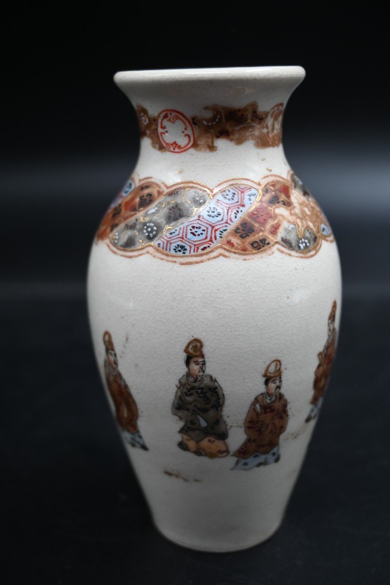 Beautiful Quality Old Japanese Satsuma Vase,-photo-3