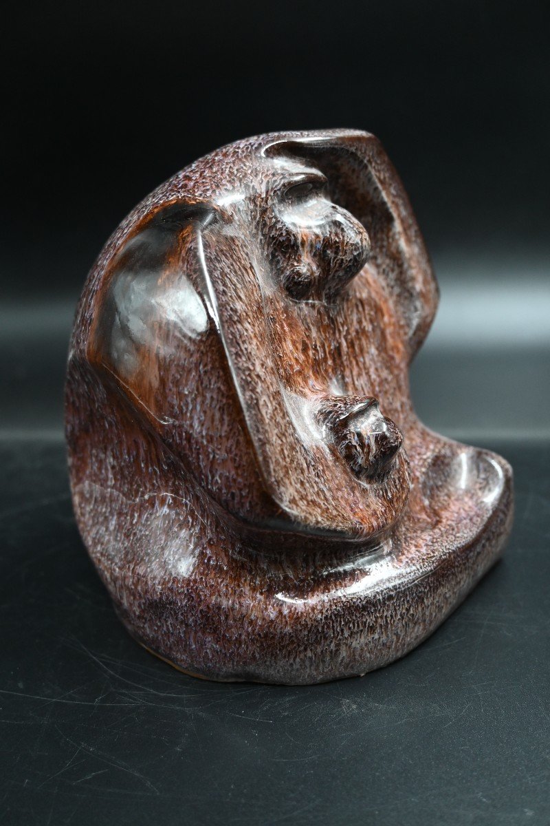 Mid Century Ceramic Sculpture Japanese Design-photo-2