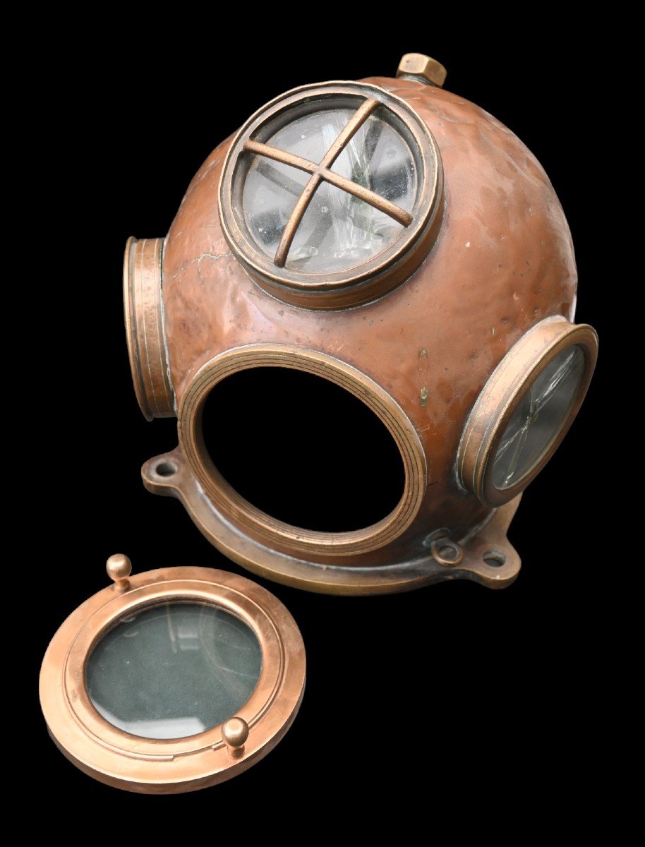 Rare Scuba Diver Helmet-photo-2