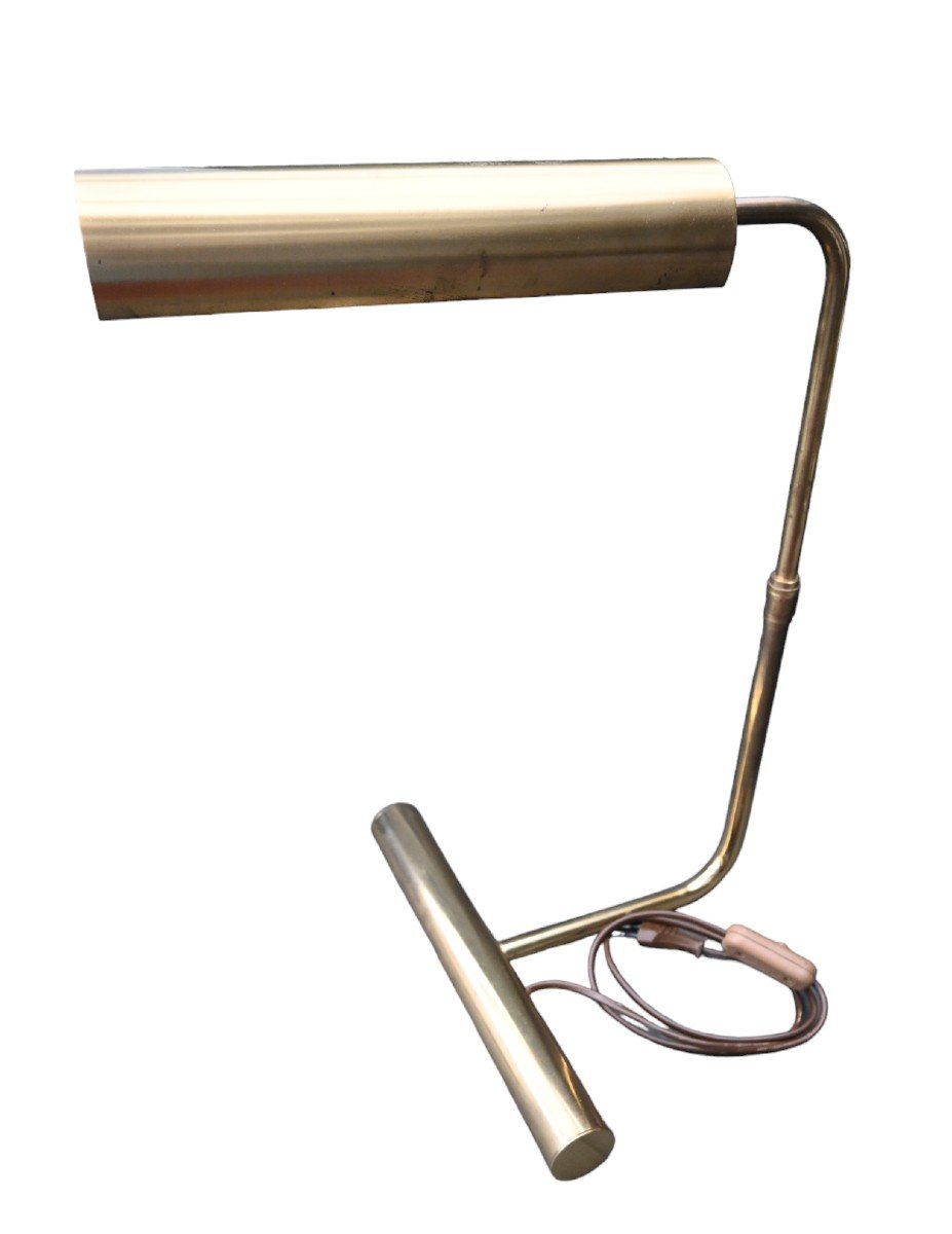 Gold Metal Desk Lamp By Christian Liaigre-photo-4