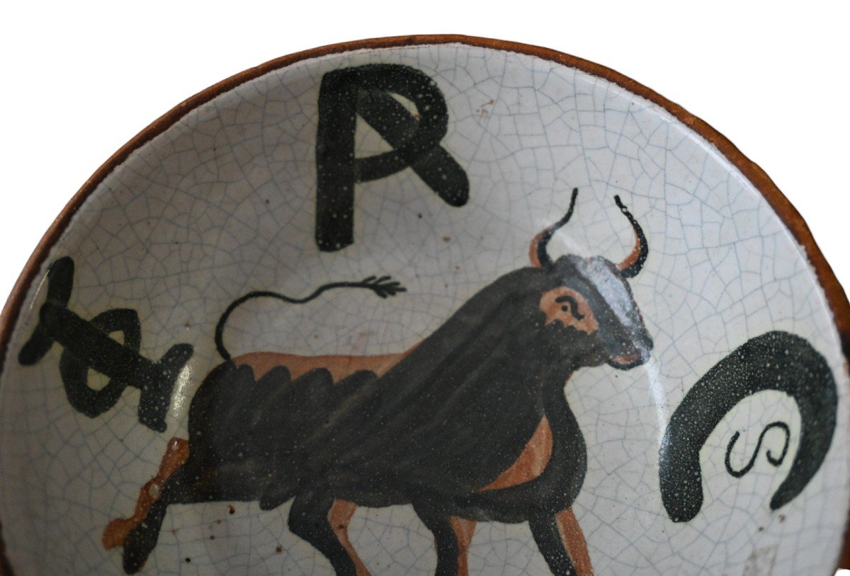 Pablo Picasso -bull, Ceramic Bowl-photo-2