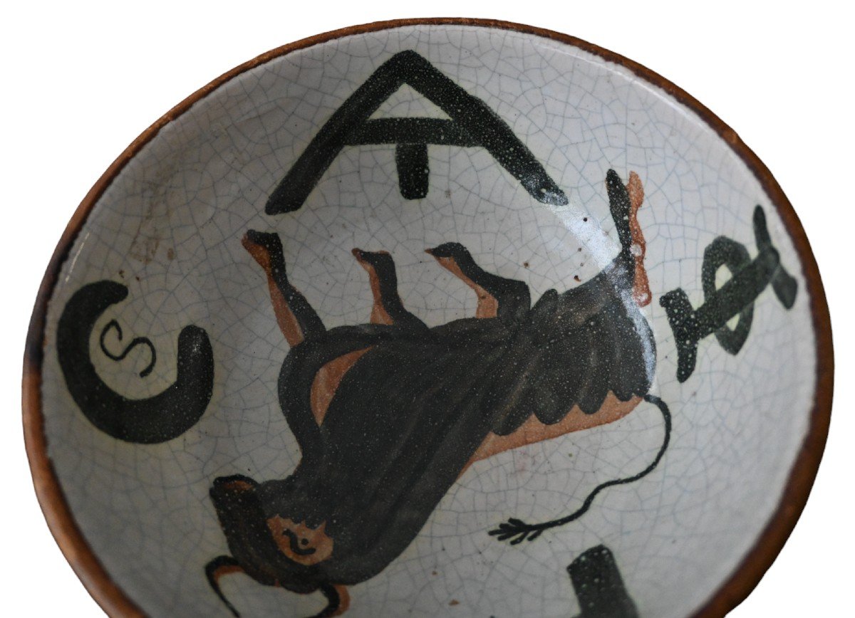 Pablo Picasso -bull, Ceramic Bowl-photo-4