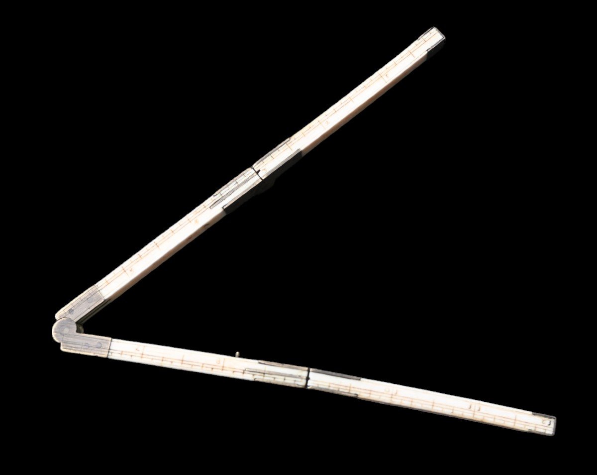 Foldable Ruler Or Pied De Roy From The 19th Century-photo-3