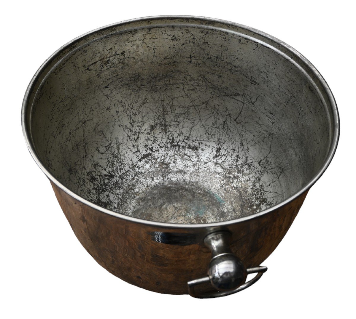 Very Large Champagne Bucket In Silver Metal, Frerejean Freres-photo-2