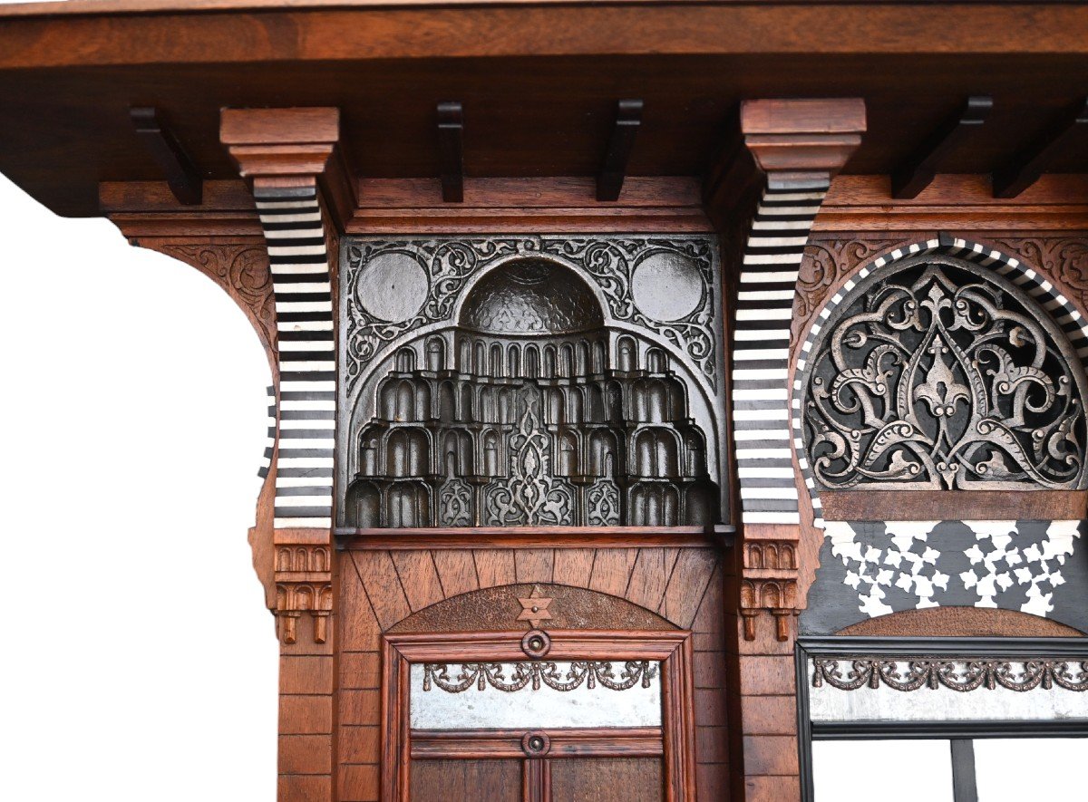  Model Facade Of A Mansion, Master Piece, Ca 1880-photo-2