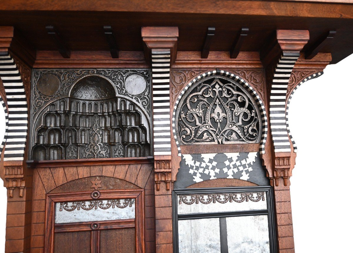  Model Facade Of A Mansion, Master Piece, Ca 1880-photo-3