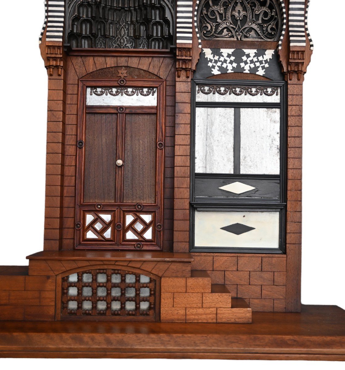  Model Facade Of A Mansion, Master Piece, Ca 1880-photo-4