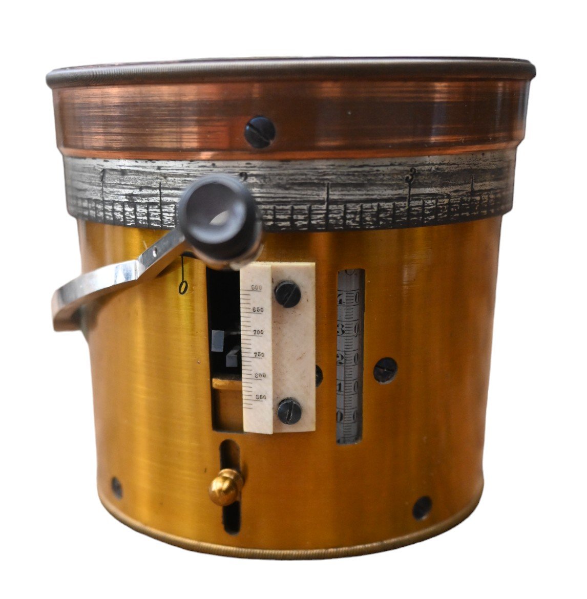 Very Rare Old Pocket Aneroid Barometer, Marked Lz Paris-photo-3