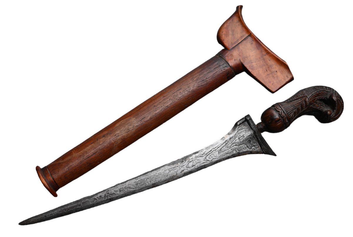Couteau Kriss Ou Keris XIXème Indonésie, 19ème Siècle-photo-1