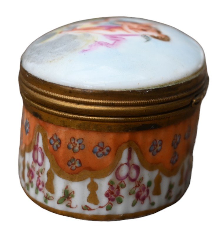 Boite Tabatière Porcelaine Samson Style Meissen-photo-3