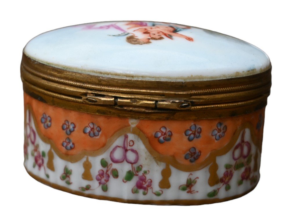 Boite Tabatière Porcelaine Samson Style Meissen-photo-4