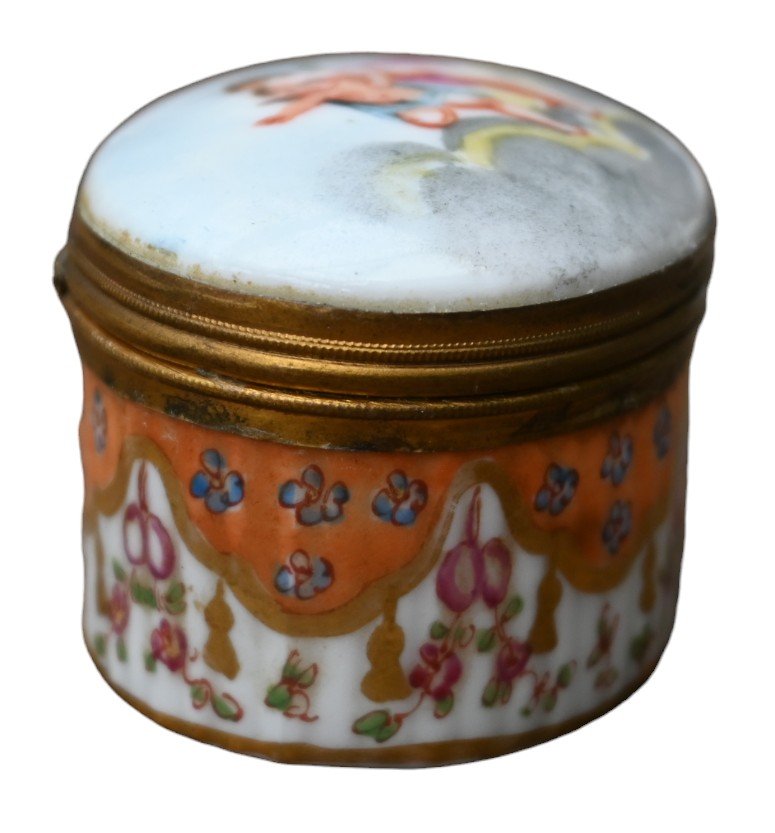 Boite Tabatière Porcelaine Samson Style Meissen-photo-1