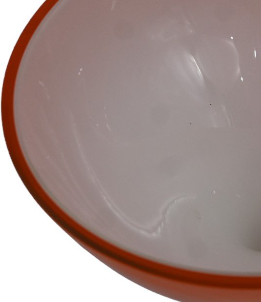 Vase Murano Sommerso Vintage En Verre Orange Par Flavio Polo Pour Seguso Vetri d'Arte-photo-2