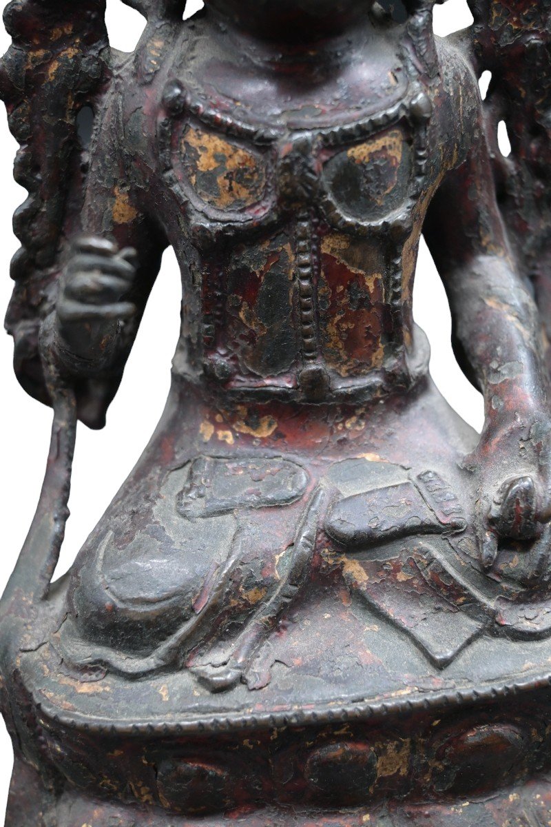 Seated Bronze Buddha, Ming Period, China - 17th Century-photo-4