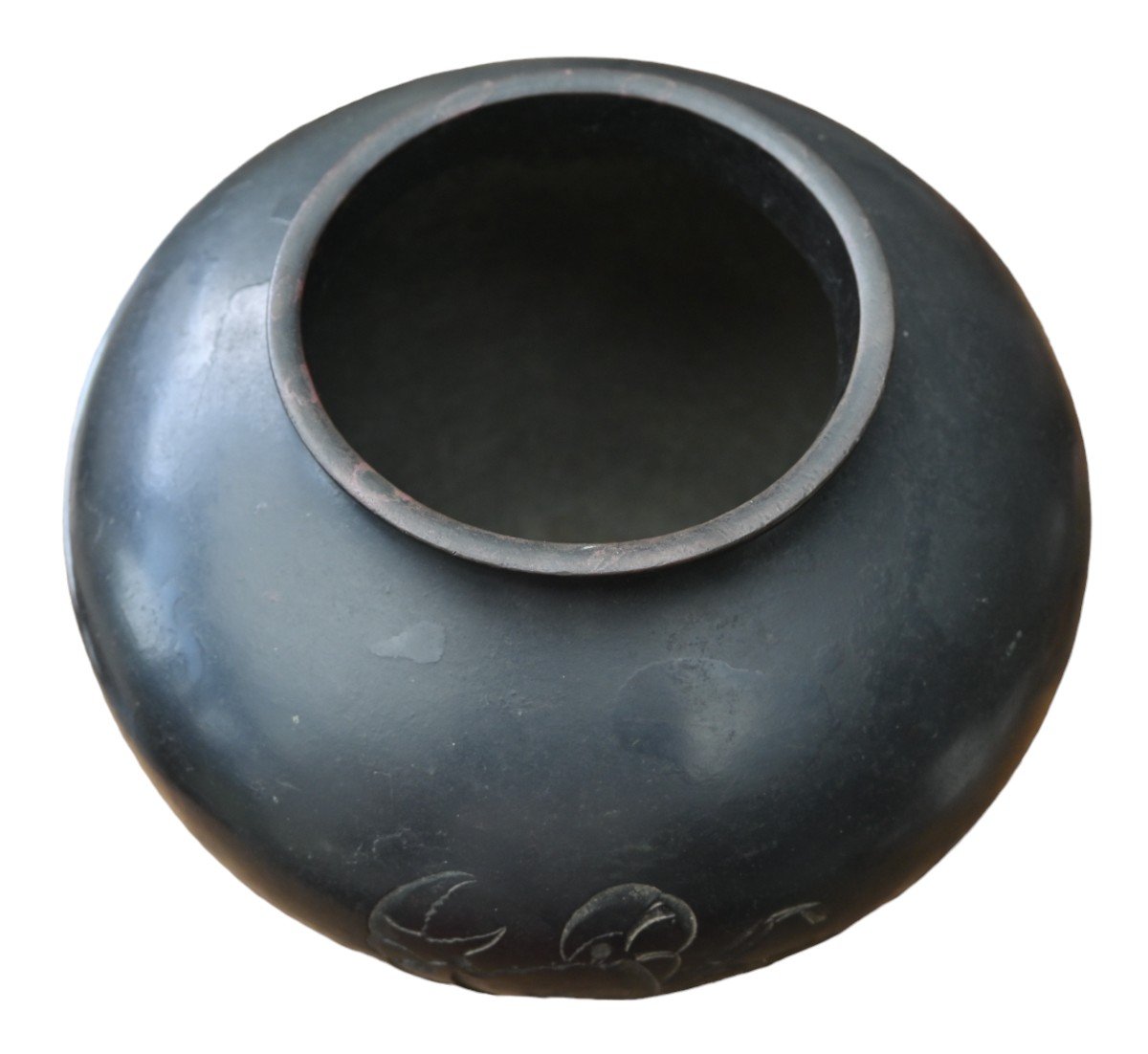 Vase Japonais En Bronze, époque Meiji-photo-3