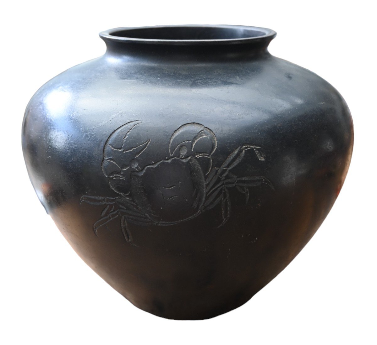 Vase Japonais En Bronze, époque Meiji